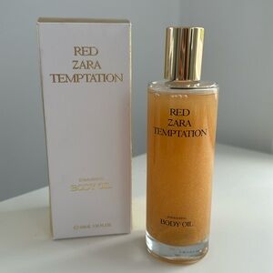 Zara red temptation body oil